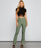Chic Vibes High Waist Bootcut Pants provides a stylish start to creating your best summer outfits of the season with on-trend details for 2023!
