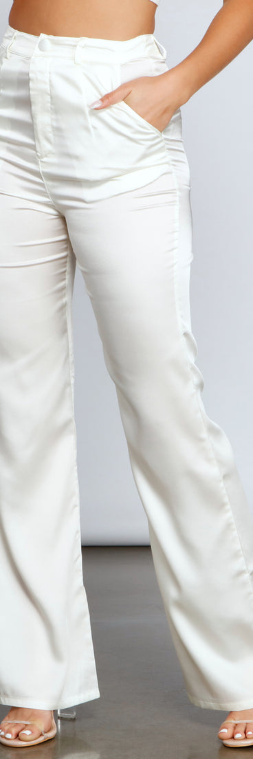 So Sleek Flared Satin Pants provides a stylish start to creating your best summer outfits of the season with on-trend details for 2023!