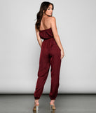 Sleek Strapless Satin Jumpsuit provides a stylish start to creating your best summer outfits of the season with on-trend details for 2023!