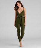 One Hit Wonder Surplice Tie Jumpsuit provides a stylish start to creating your best summer outfits of the season with on-trend details for 2023!