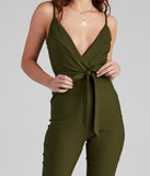 One Hit Wonder Surplice Tie Jumpsuit provides a stylish start to creating your best summer outfits of the season with on-trend details for 2023!