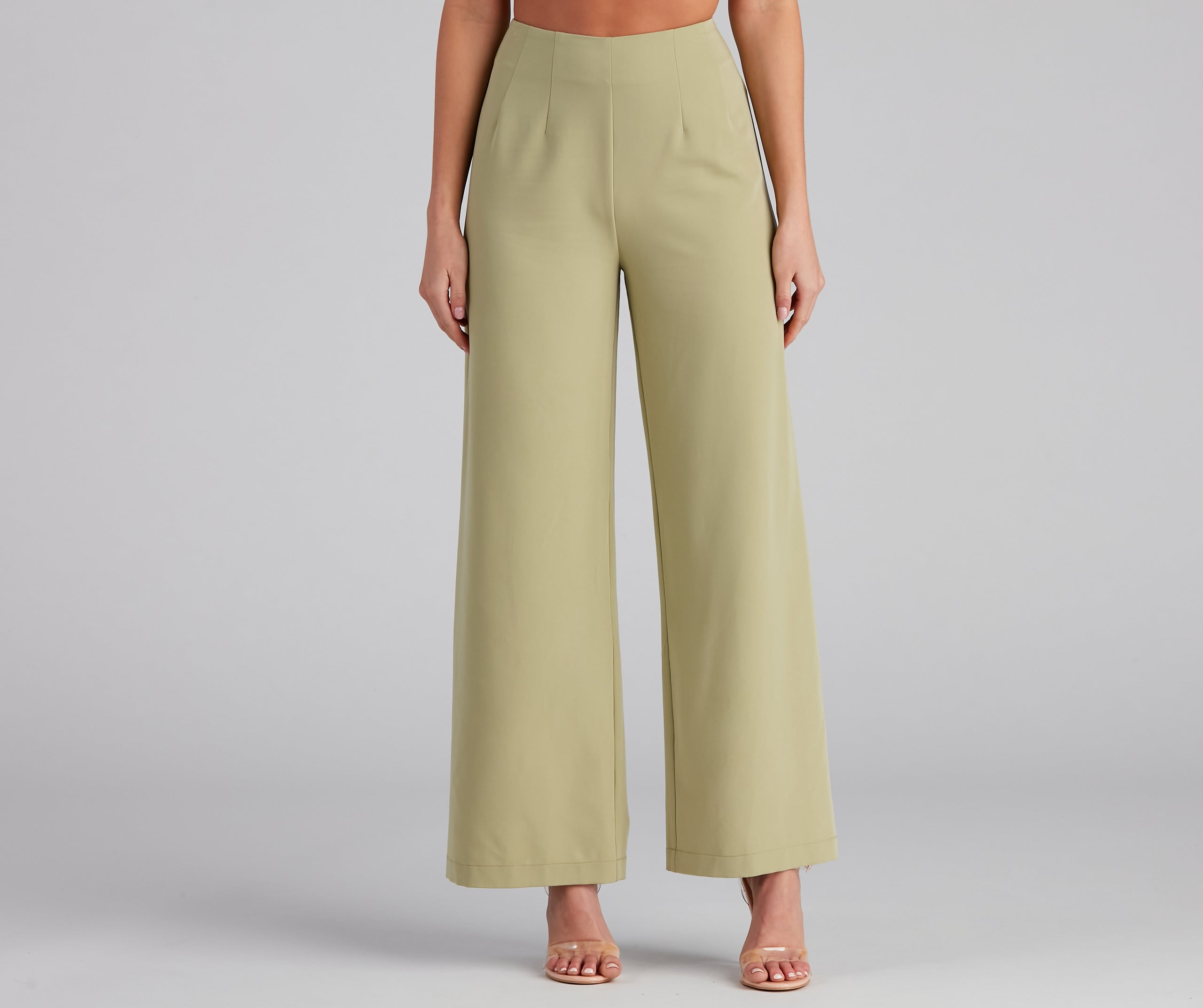 She Means Business Wide-Leg Pants | Windsor
