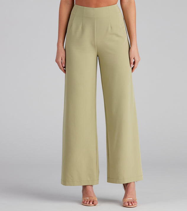 She Means Business Wide-Leg Pants provides a stylish start to creating your best summer outfits of the season with on-trend details for 2023!