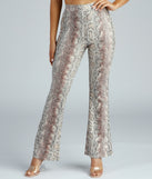 Bring The Flair Snake Print Pants elevates your outfits for holiday events, Christmas attire, formal events, or holiday party dresses to look picture-perfect at any event this season!