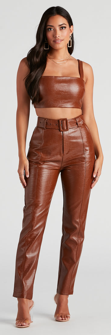 Sleek And Stylish Moves Belted Pants provides a stylish start to creating your best summer outfits of the season with on-trend details for 2023!