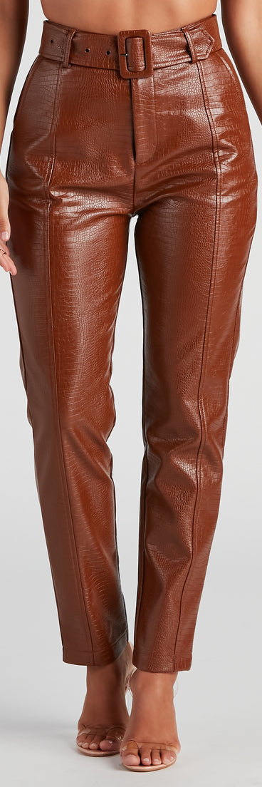 Sleek And Stylish Moves Belted Pants provides a stylish start to creating your best summer outfits of the season with on-trend details for 2023!