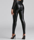Chic Drip Liquid Faux Leather Leggings provides a stylish start to creating your best summer outfits of the season with on-trend details for 2023!