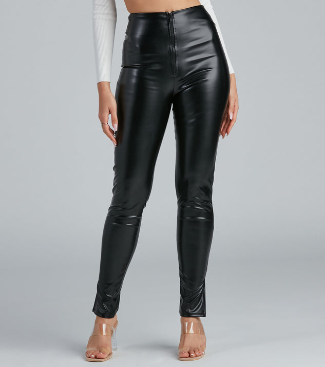 Major Chic Faux Leather Leggings | Windsor