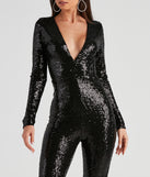 Perfect Shimmer Sequin V-Neck Jumpsuit provides a stylish start to creating your best summer outfits of the season with on-trend details for 2023!