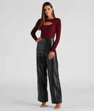 Chic Mate PU Croc Wide Leg Pants provides a stylish start to creating your best summer outfits of the season with on-trend details for 2023!