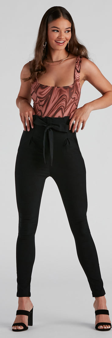 Chic Choice Paperbag Skinny Pants provides a stylish start to creating your best summer outfits of the season with on-trend details for 2023!