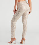 Showtime Chic Sequin Tapered Leggings provides a stylish start to creating your best summer outfits of the season with on-trend details for 2023!