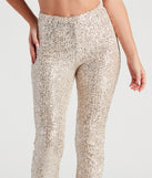 Showtime Chic Sequin Tapered Leggings provides a stylish start to creating your best summer outfits of the season with on-trend details for 2023!