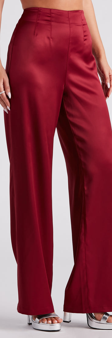 Elevated Details Sleek Satin Trouser Pants provides a stylish start to creating your best summer outfits of the season with on-trend details for 2023!