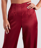 Elevated Details Sleek Satin Trouser Pants provides a stylish start to creating your best summer outfits of the season with on-trend details for 2023!