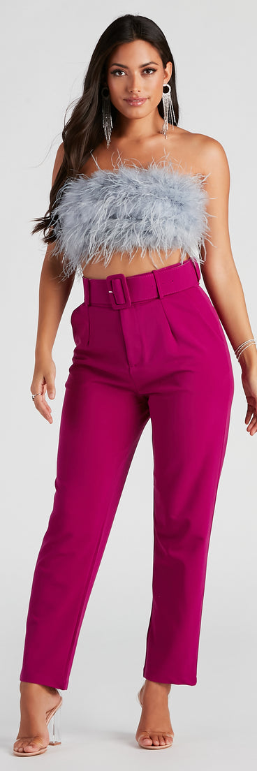 Sixties Style Belted Crepe Pants provides a stylish start to creating your best summer outfits of the season with on-trend details for 2023!