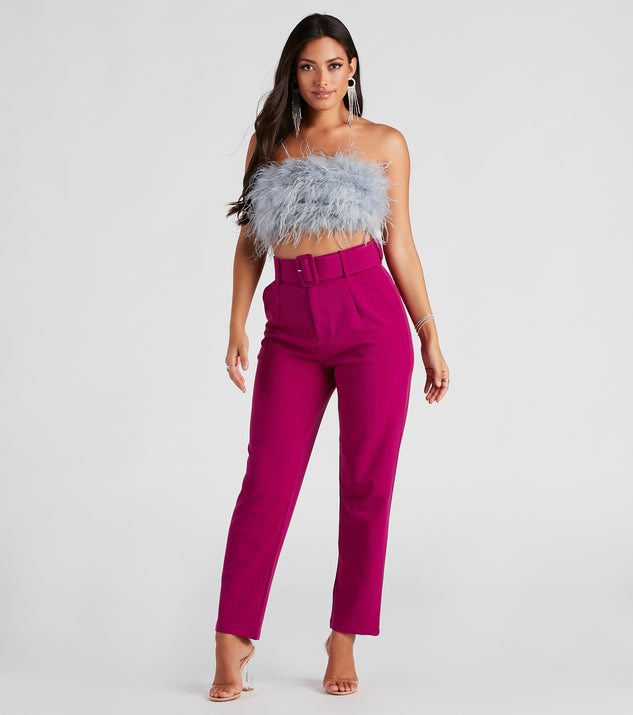 Sixties Style Belted Crepe Pants provides a stylish start to creating your best summer outfits of the season with on-trend details for 2023!