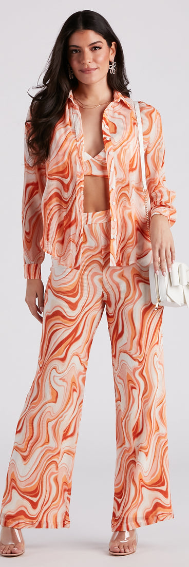 Spring Break Vibes Wide-Leg Pants is a fire pick to create 2023 festival outfits, concert dresses, outfits for raves, or to complete your best party outfits or clubwear!