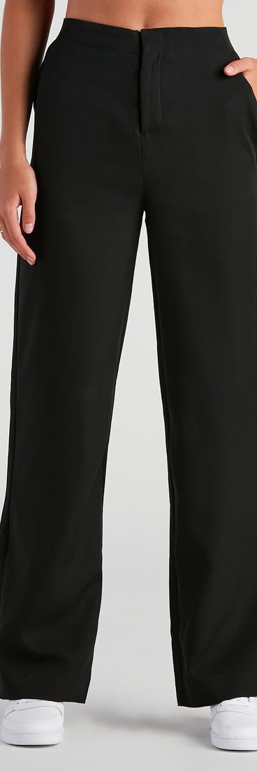 Elevated And Trendy Wide-Leg Trouser Pants provides a stylish start to creating your best summer outfits of the season with on-trend details for 2023!