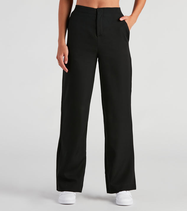 Elevated And Trendy Wide-Leg Trouser Pants provides a stylish start to creating your best summer outfits of the season with on-trend details for 2023!