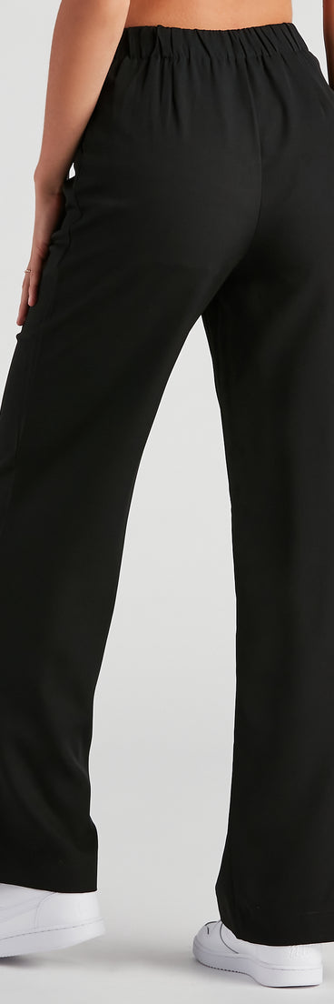 Elevated And Trendy Wide-Leg Trouser Pants provides a stylish start to creating your best summer outfits of the season with on-trend details for 2023!