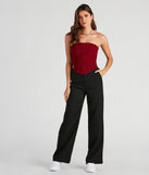 Elevated And Trendy Wide-Leg Trouser Pants provides a stylish start to creating your best summer outfits of the season with on-trend details for 2023!