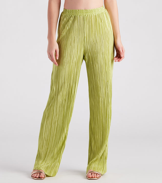 Island Guru Pleated Wide Leg Pants provides a stylish start to creating your best summer outfits of the season with on-trend details for 2023!
