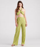 Island Guru Pleated Wide Leg Pants provides a stylish start to creating your best summer outfits of the season with on-trend details for 2023!
