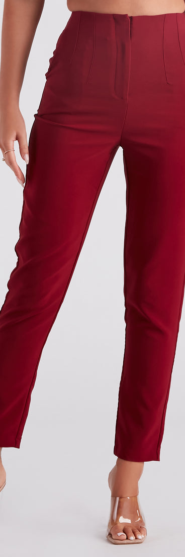 Tapered And Chic Trouser Pants provides a stylish start to creating your best summer outfits of the season with on-trend details for 2023!