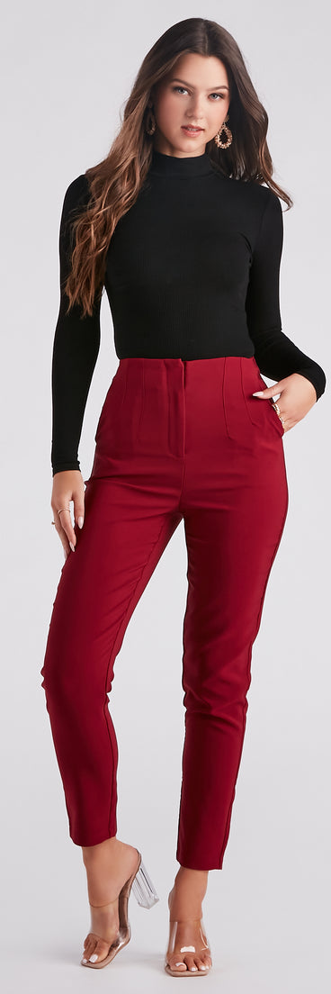 Tapered And Chic Trouser Pants provides a stylish start to creating your best summer outfits of the season with on-trend details for 2023!