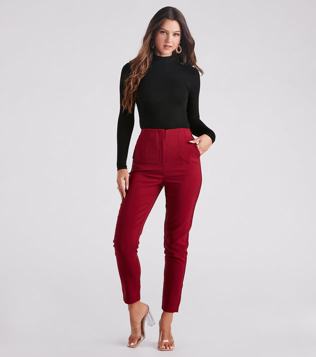 Tapered And Chic Trouser Pants provides a stylish start to creating your best summer outfits of the season with on-trend details for 2023!