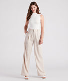 Elevated Style Wide-Leg Trouser Pants provides a stylish start to creating your best summer outfits of the season with on-trend details for 2023!