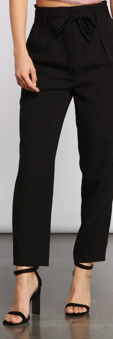 Tapered Tease High Waist Dress Pants is the perfect Homecoming look pick with on-trend details to make the 2023 HOCO dance your most memorable event yet!