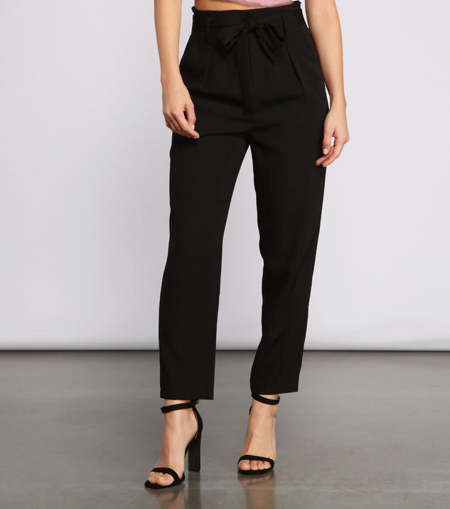 Tapered Tease High Waist Dress Pants is the perfect Homecoming look pick with on-trend details to make the 2023 HOCO dance your most memorable event yet!