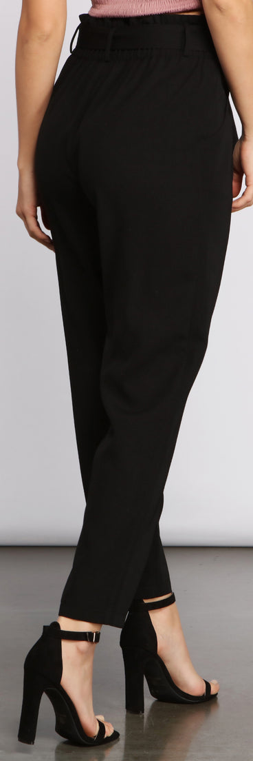 Tapered Tease High Waist Dress Pants is the perfect Homecoming look pick with on-trend details to make the 2023 HOCO dance your most memorable event yet!
