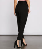 Tapered Tease High Waist Dress Pants is the perfect Homecoming look pick with on-trend details to make the 2023 HOCO dance your most memorable event yet!