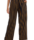 Step Out In Stripes Wide Leg Pants