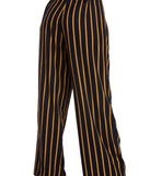 Step Out In Stripes Wide Leg Pants