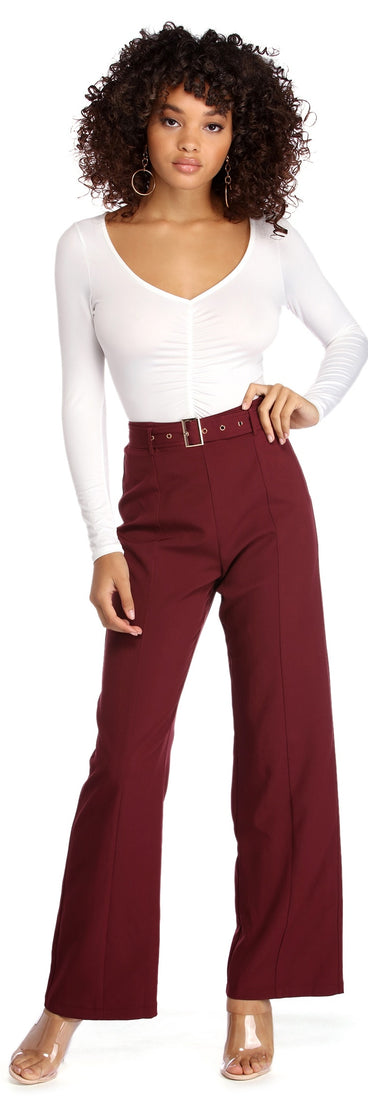 Boldly Belted Wide Leg Pants for 2022 festival outfits, festival dress, outfits for raves, concert outfits, and/or club outfits