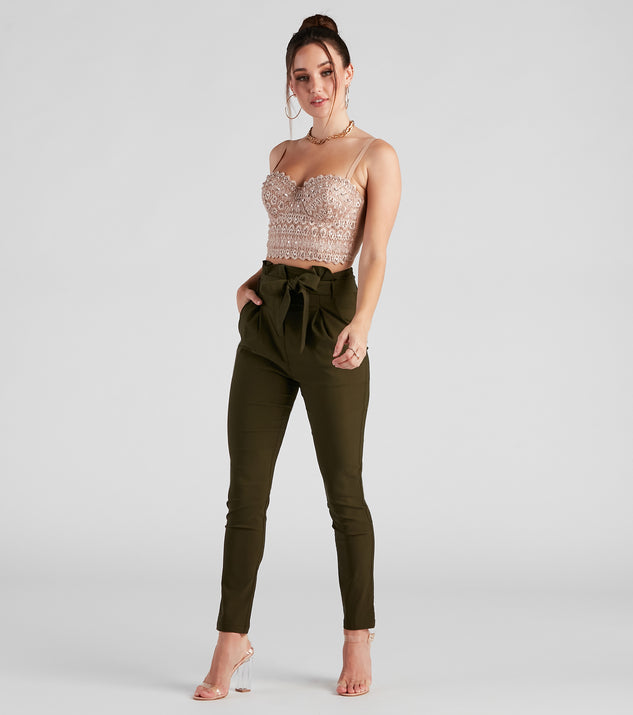 High Waist Paperbag Skinny Dress Pants provides a stylish start to creating your best summer outfits of the season with on-trend details for 2023!
