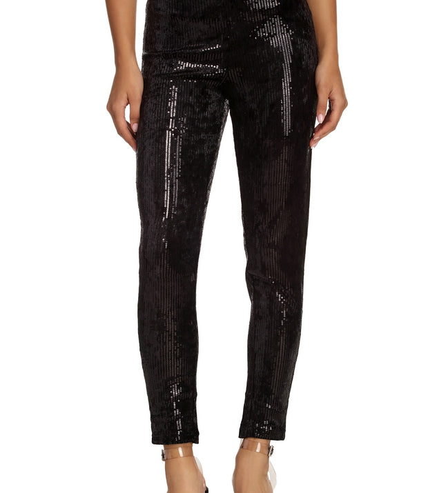Own The Spotlight Sequin Pants