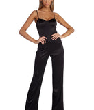 Dangerously Sleek Jumpsuit will help you dress the part in stylish holiday party attire, an outfit for a New Year’s Eve party, & dressy or cocktail attire for any event.