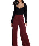 Perfectly Pleated Wide Leg Pants