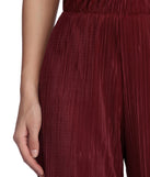 Perfectly Pleated Wide Leg Pants