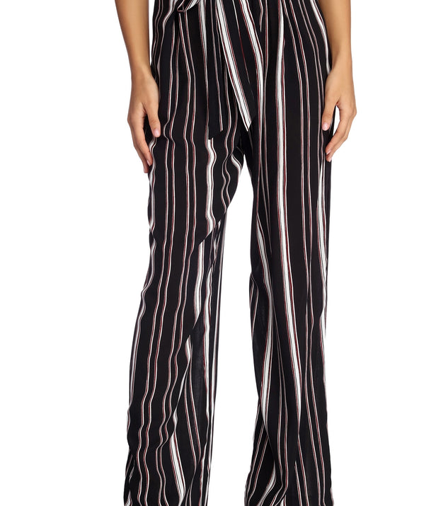 Set In Stripes Straight Leg Pants