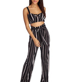 Set In Stripes Straight Leg Pants