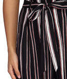 Set In Stripes Straight Leg Pants