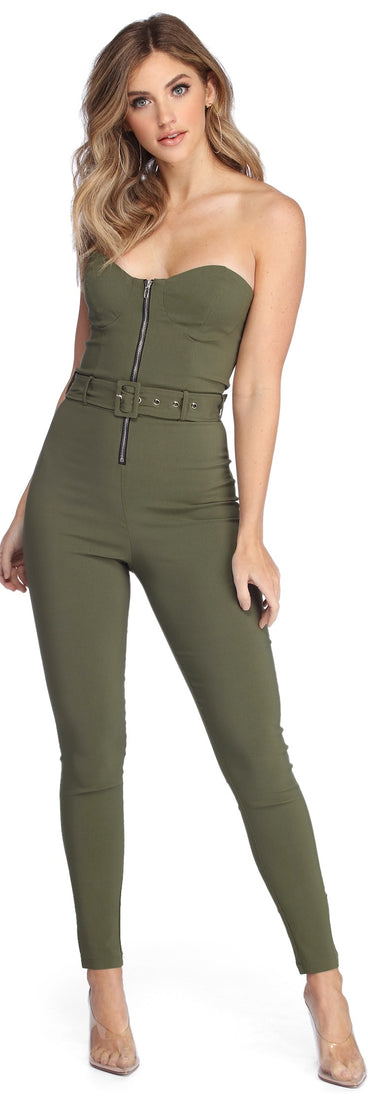 Take Charge Belted Catsuit will help you dress the part in stylish holiday party attire, an outfit for a New Year’s Eve party, & dressy or cocktail attire for any event.