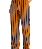 Stripes To Stun Flared Pants