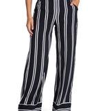 Stylish Stripes High Waist Pants